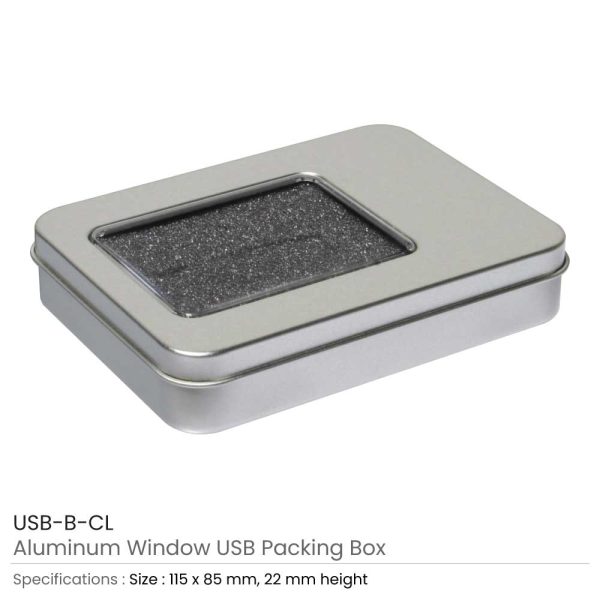 Clear Window Aluminum Packing Boxes