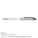Crystal-Pens-with-Stylus-PN19-W