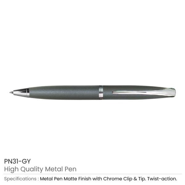 Grey Metal Pens