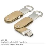 Leather Keychain USB 24