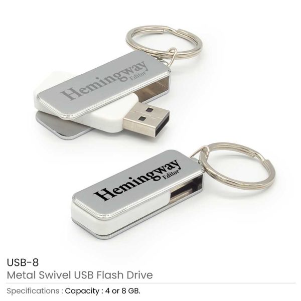 Metal USB Flash Keychains