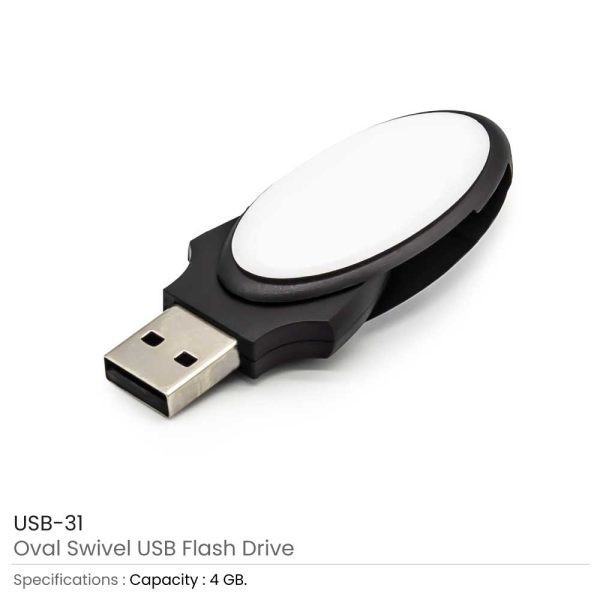 Swivel USB Flash Drive 4GB