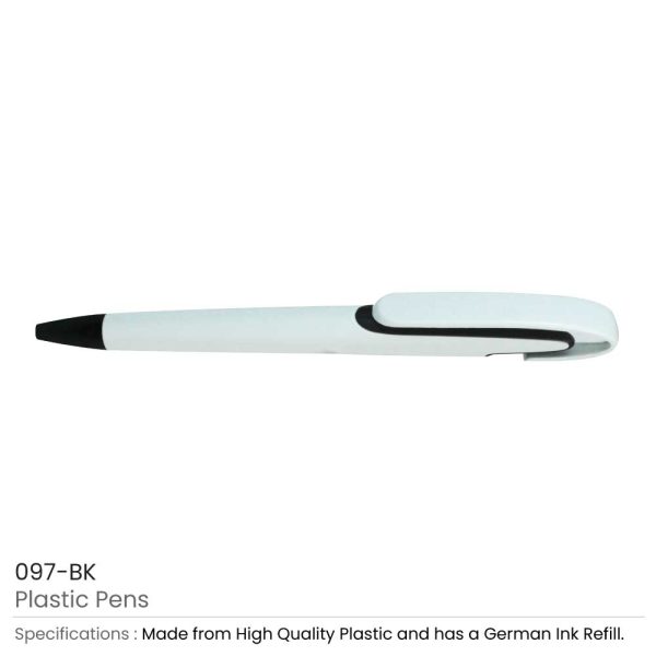 Black Plastic Pens