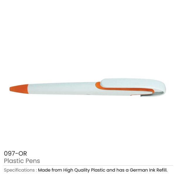 Orange Plastic Pens