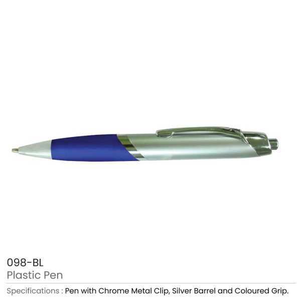 Plastic Pens - Blue