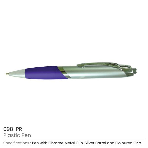Plastic Pens - Purple