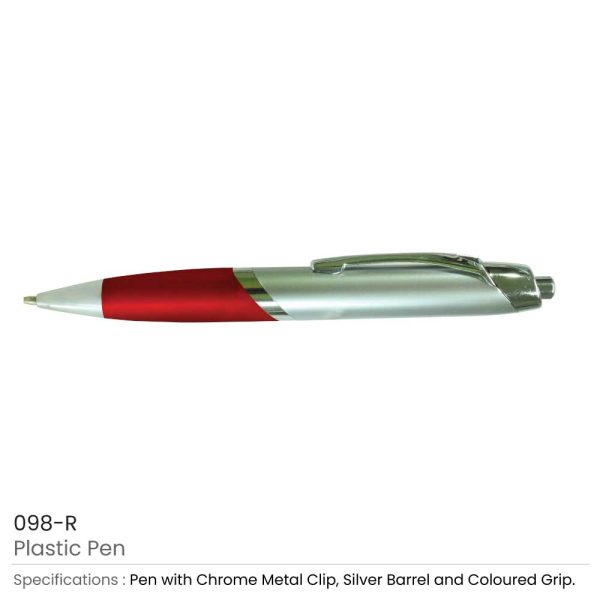 Plastic Pens - Red