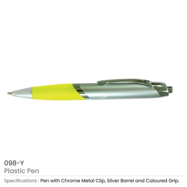 Plastic Pens - Yellow