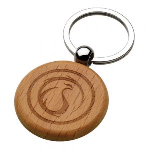 Promotional Round Wooden Keychains