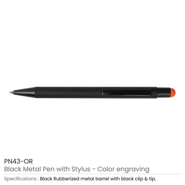 Stylus Metal Pens Orange