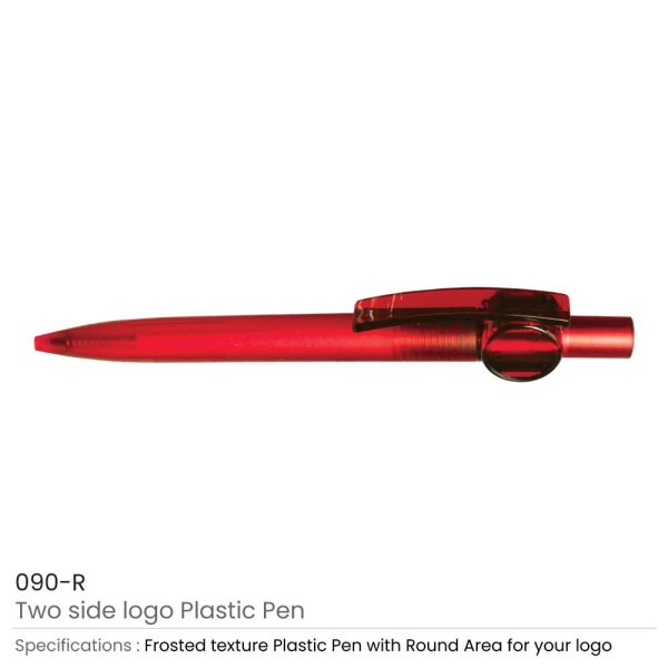 Red Pens with Two side logo