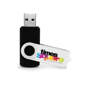 Branding White Swivel USB Drives