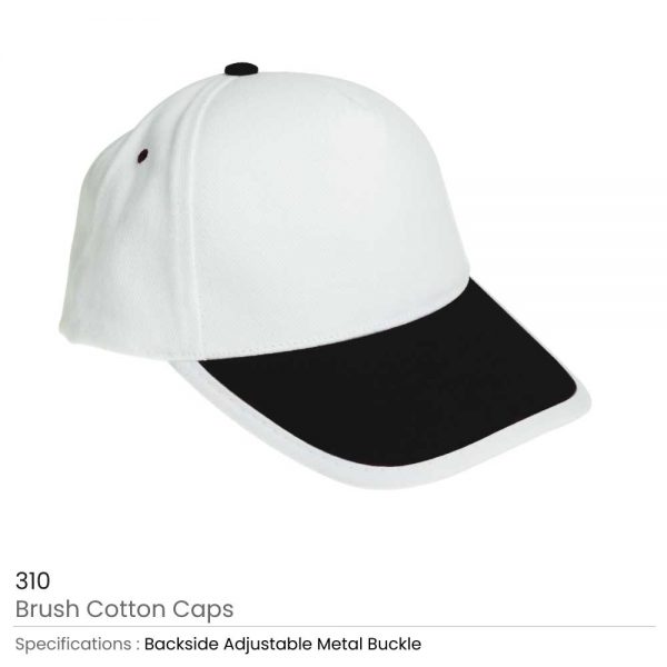 Brushed Cotton Caps Black