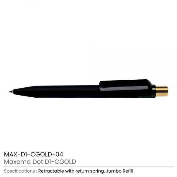 Maxema Pens Dot CGold Black