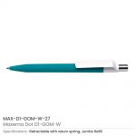Dot-Pen-with-White-Clip-MAX-D1-GOM-W-27