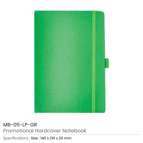 Hard Cover Notebooks Green