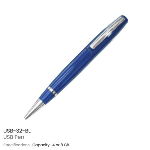 Metal USB Pen Blue