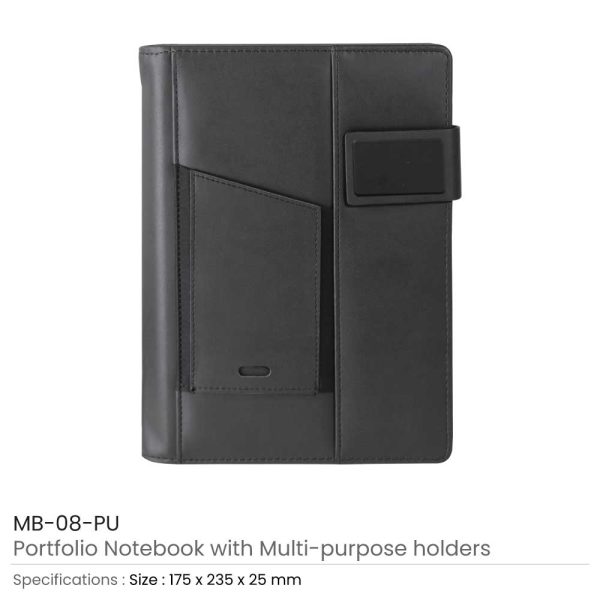 PU Leather Portfolio Notebooks