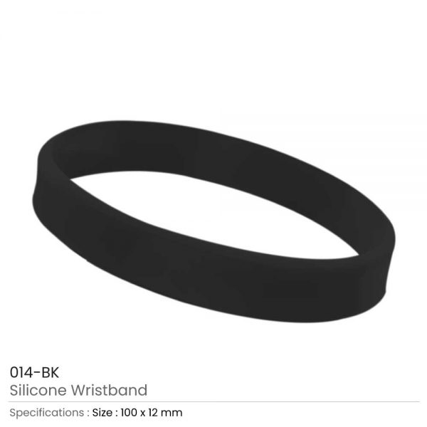 Silicone Wristbands Black