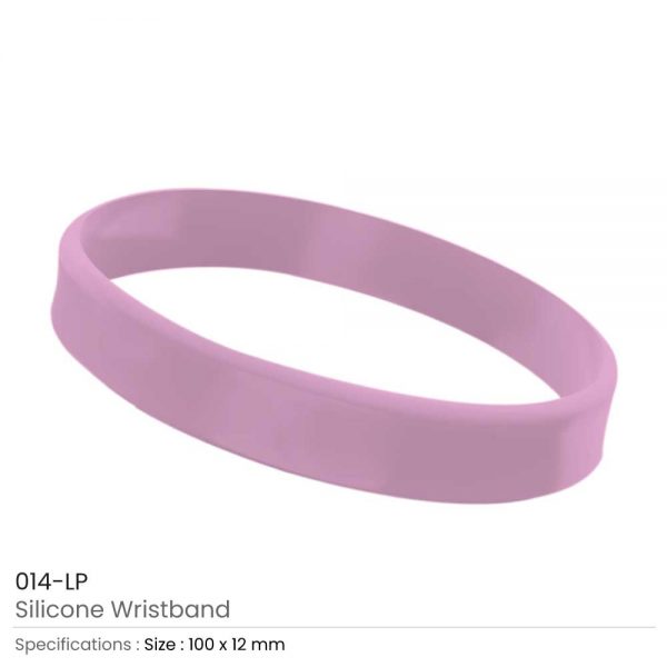 Silicone Wristbands Light Pink