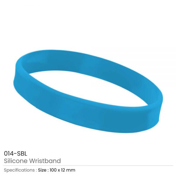 Silicone Wristbands Sky Blue