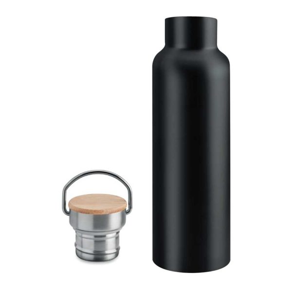 Promotional Stainless Steel and Bamboo Flask