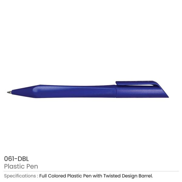 Plastic Pen Dark Blue