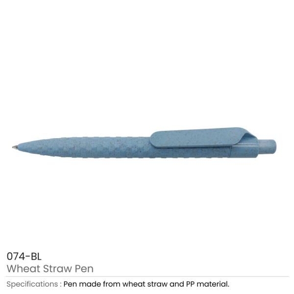 Wheat Straw Pens Blue