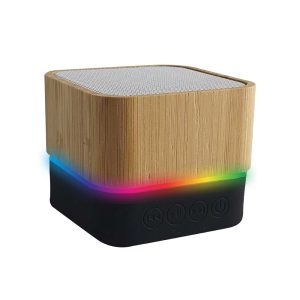 Cube Bamboo Bluetooth Speaker
