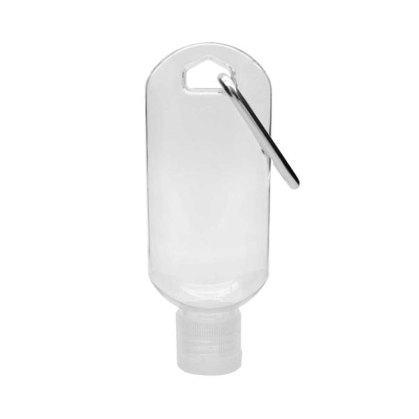 Hand Sanitizer Gel with Carabiner Clip