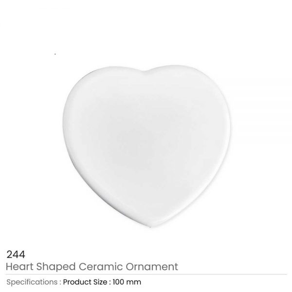 Heart Ceramic Ornaments 10 cm