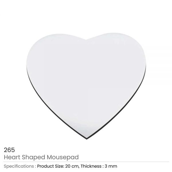 Heart shape mouse pad