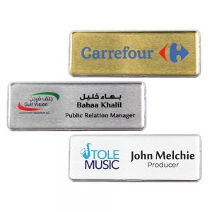 Printed Lens Cover Name Badges