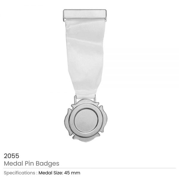 Medal Pin Badges Silver