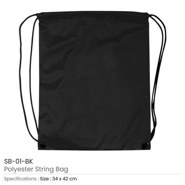 Promotional String Bags SB-01-BK