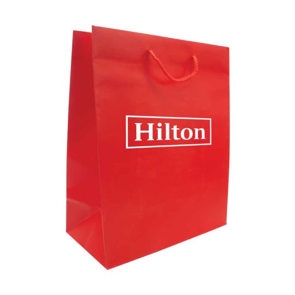 Branding Paper Shopping Bag Vertical A3 Size - Red