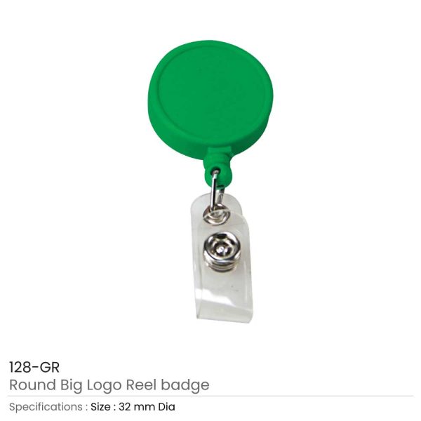 Round Logo Reel Badge Green
