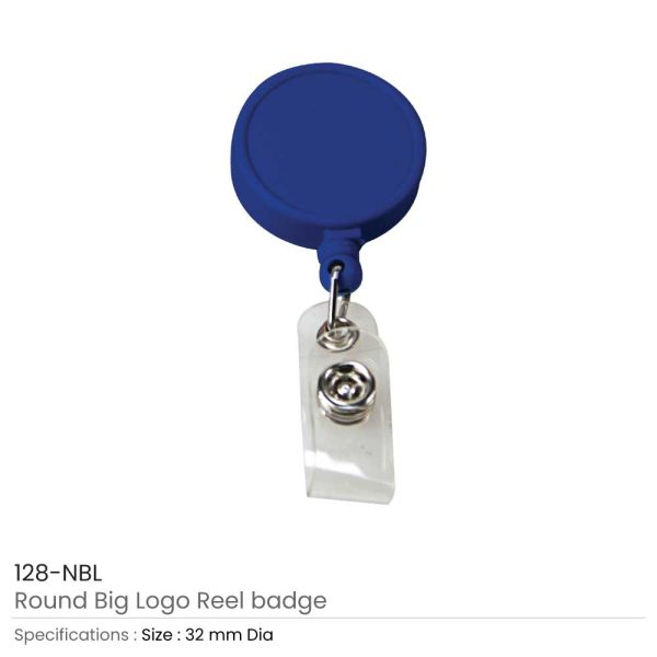 Round Logo Reel Badge Navy Blue