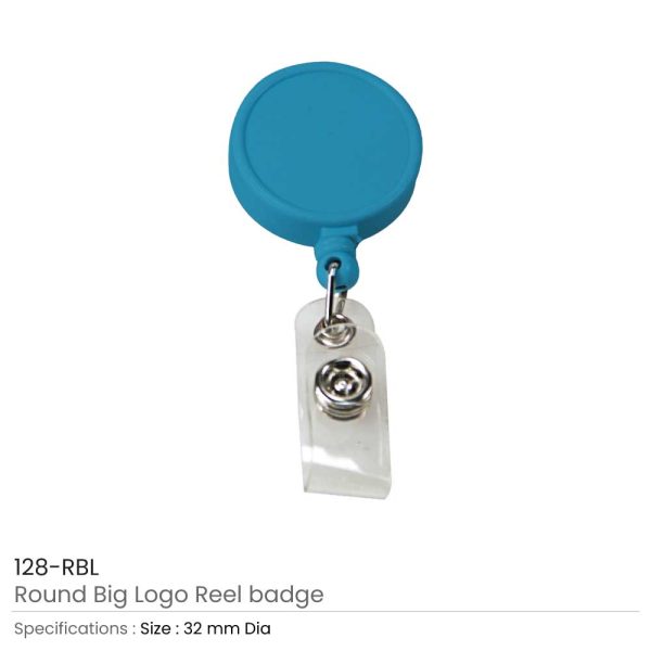 Round Logo Reel Badge Royal Blue