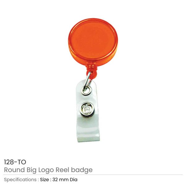 Reel Badges Transparent Orange