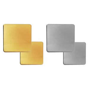 Square Flat Metal Badges