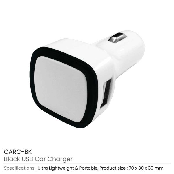 USB Car Charger CARC-BK