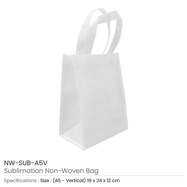 A5 White Sublimation Bags NW-SUB-A5