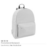 Backpacks White SB-10-W