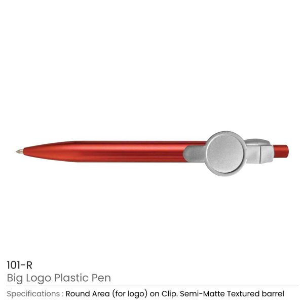 Big Logo Pens - Red