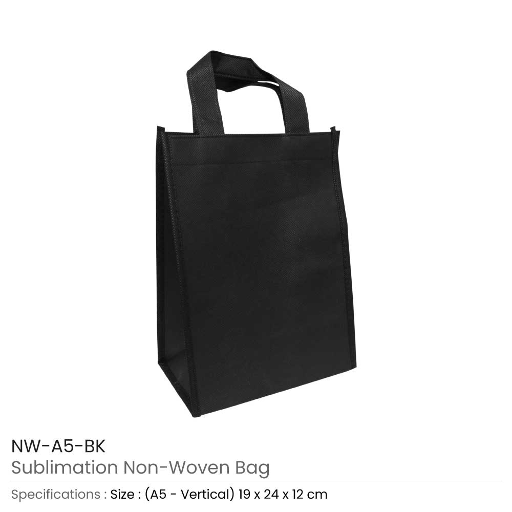 Black Non Woven Bags NW-BK