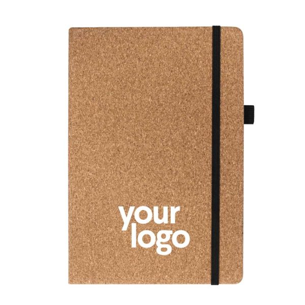 Branding A5 Size Cork Cover Notebooks