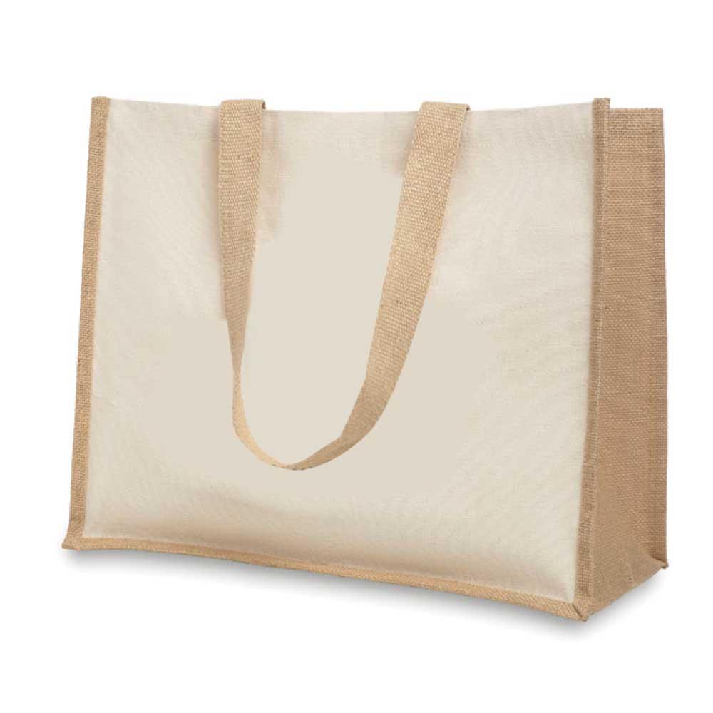 Promotional Jute and Cotton Shopping Bag