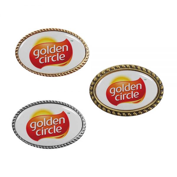 Oval Logo Badge Printing