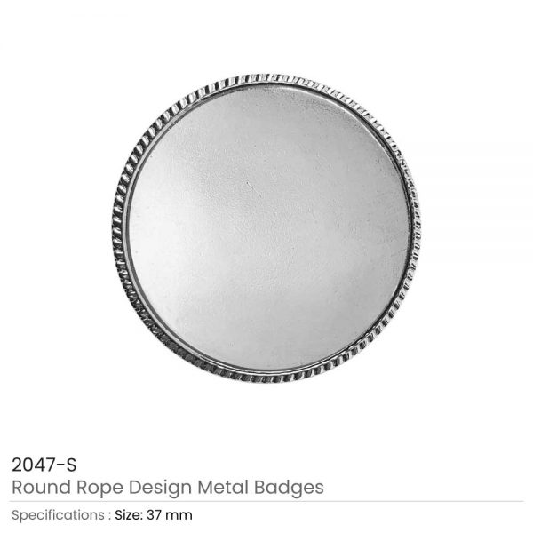 Round Logo Badges Silver
